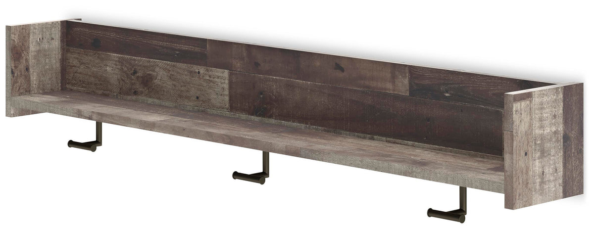 Neilsville Wall Mounted Coat Rack with Shelf (EA2120-SI) - Image 2