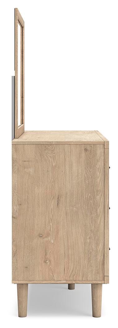 Cielden Panel Bed, Dresser and Mirror - Two-tone  (B1199-SI) - Image 8
