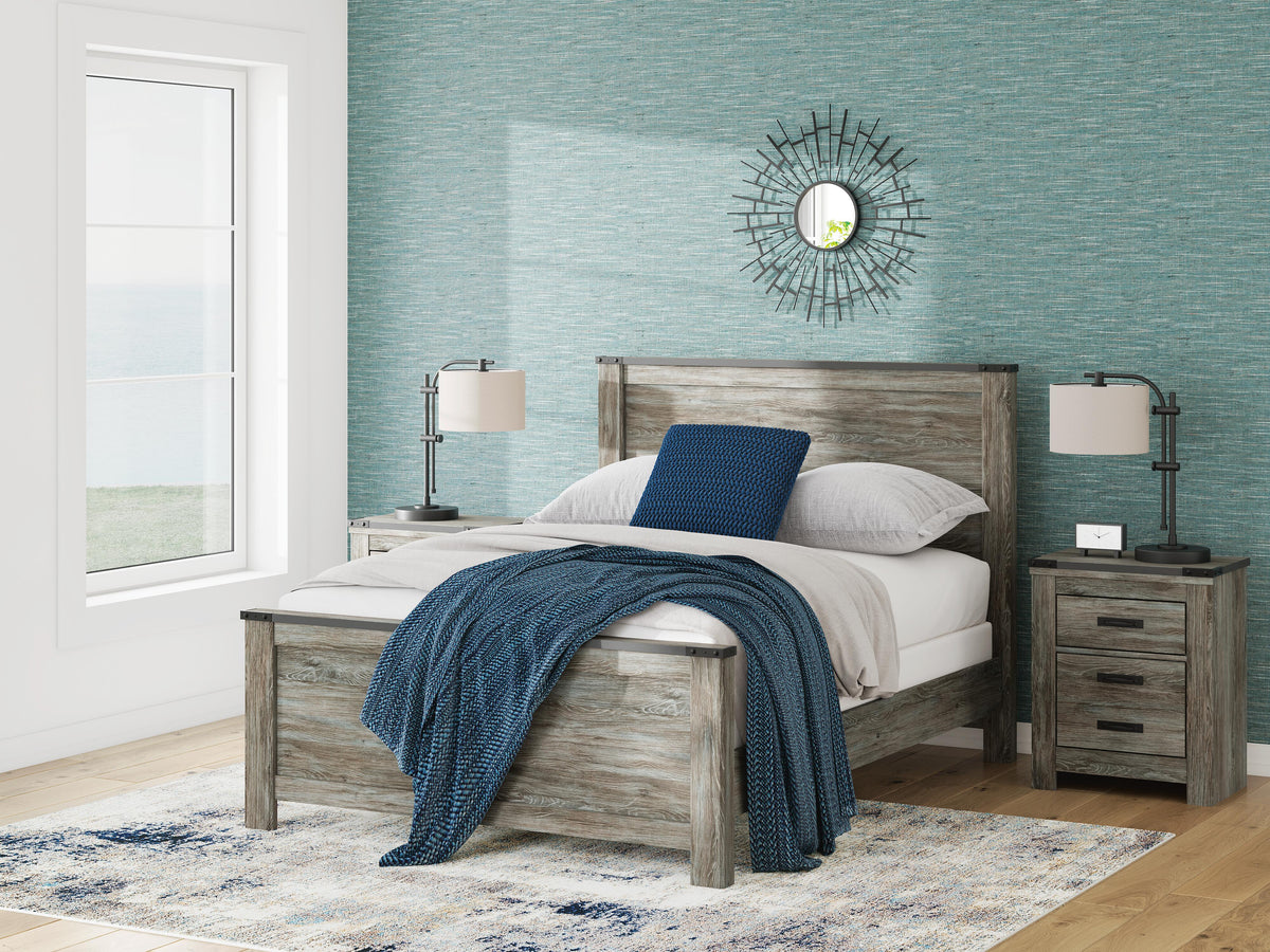 Frandern Panel Bed, Dresser, Mirror, Chest and 2 Nightstands (B4480-SI) - Image 32