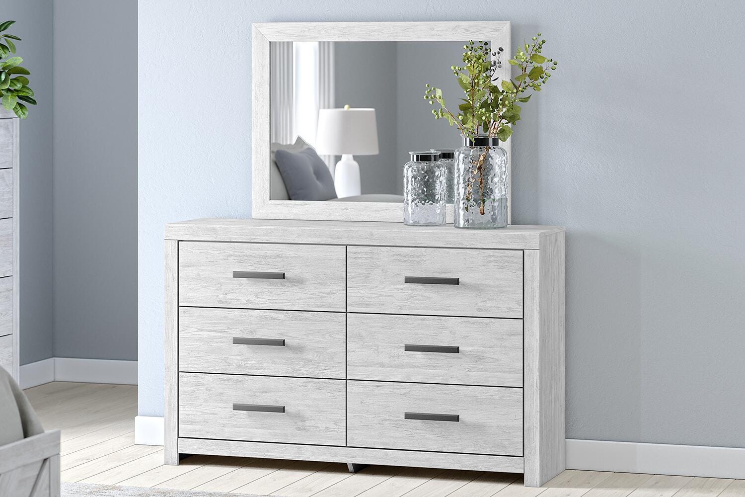 Cayboni Panel Bed, Dresser, Mirror, Chest and Nightstand (B3788-SI) - Image 31
