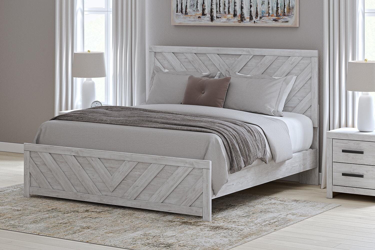 Cayboni Panel Bed, Dresser, Mirror, Chest and Nightstand (B3788-SI) - Image 33