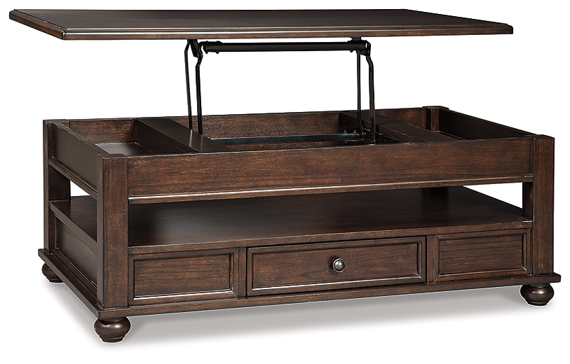 Barilanni Coffee Table with Lift Top Dark Brown T934 9 SI