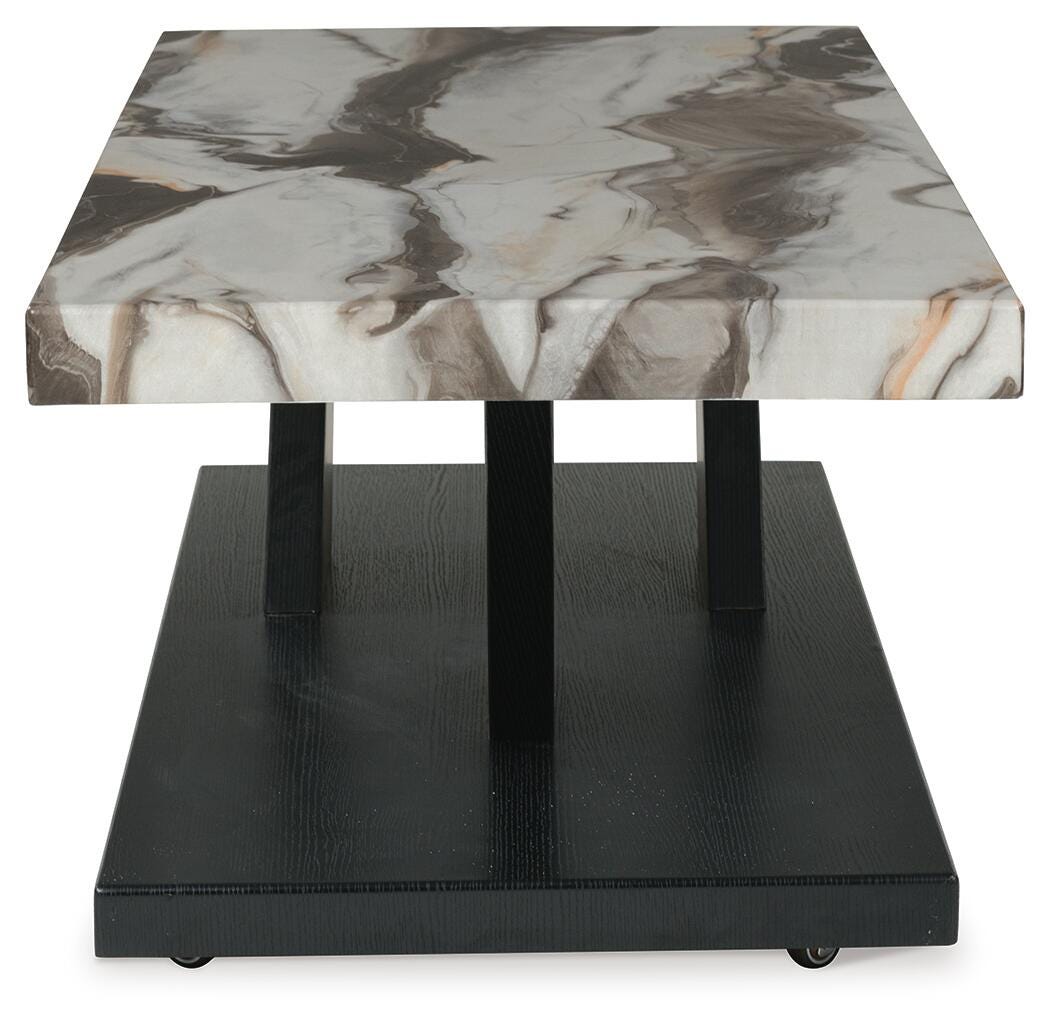 Cendill Table (Set of 3) - Dark Brown/White/Black  (T403-SI) - Image 9