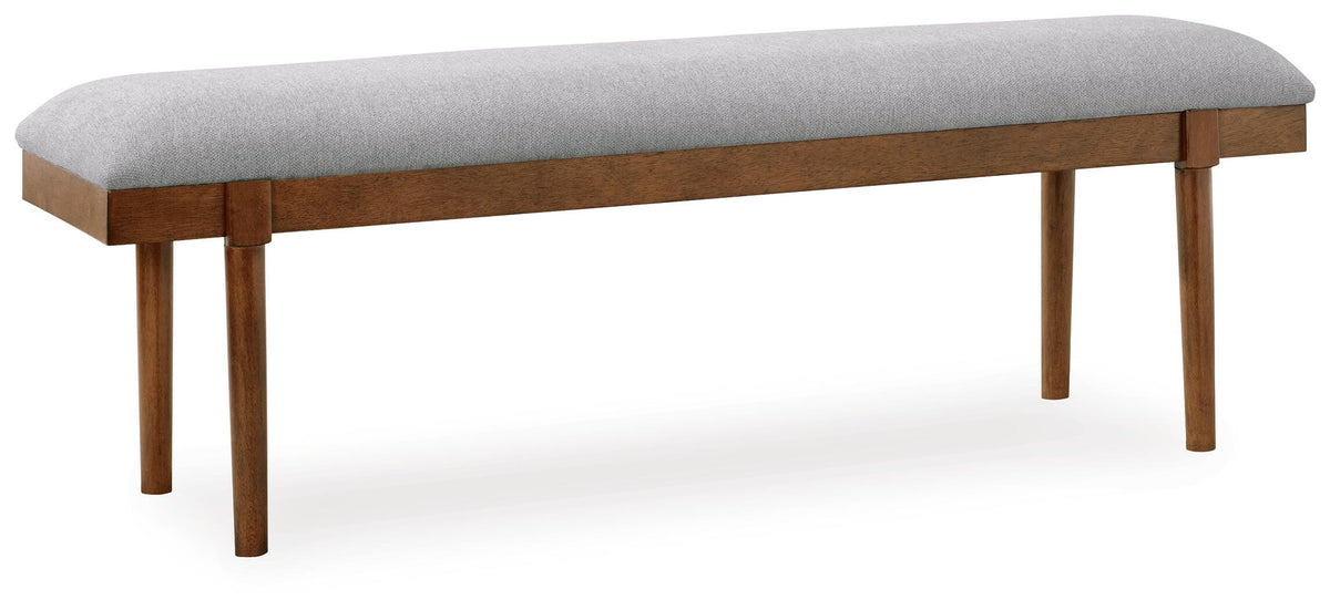 Lyncott Extension Dining Table, 4 Chairs and Bench (D615-SI) - Image 11