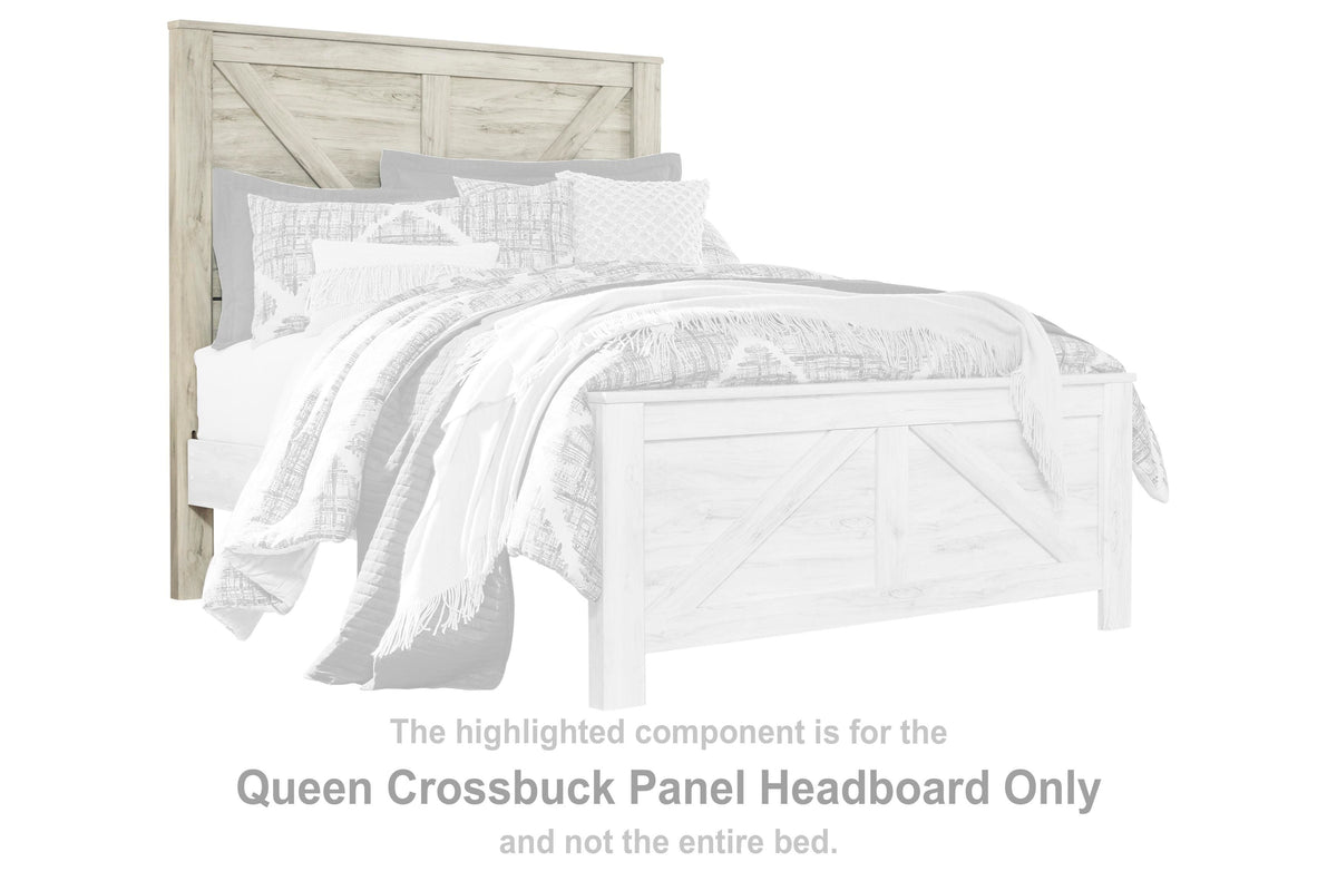 Bellaby Crossbuck Panel Headboard - Whitewash  (B331-SI) - Image 2