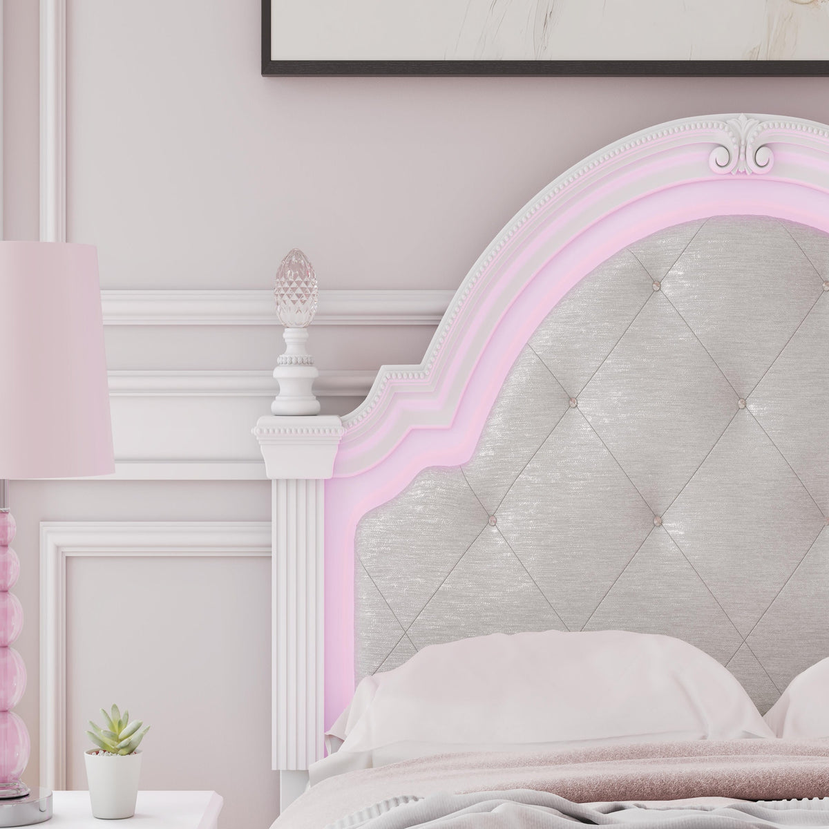 Kozlani Full Upholstered Panel Bed (PCB1819-SI) - Image 11