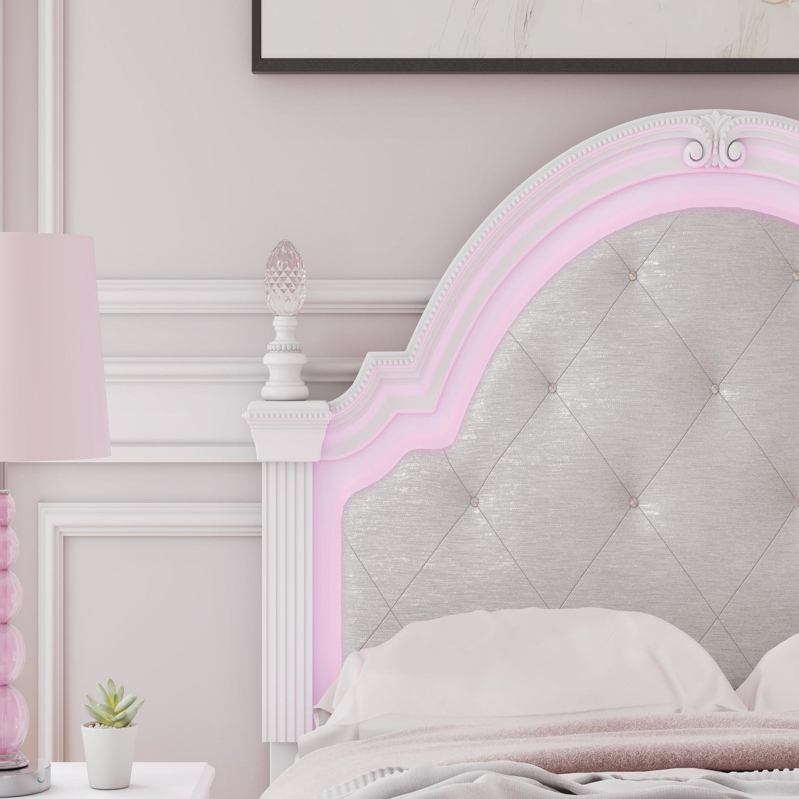 Kozlani Full Upholstered Panel Bed (PCB1819-SI) - Image 11