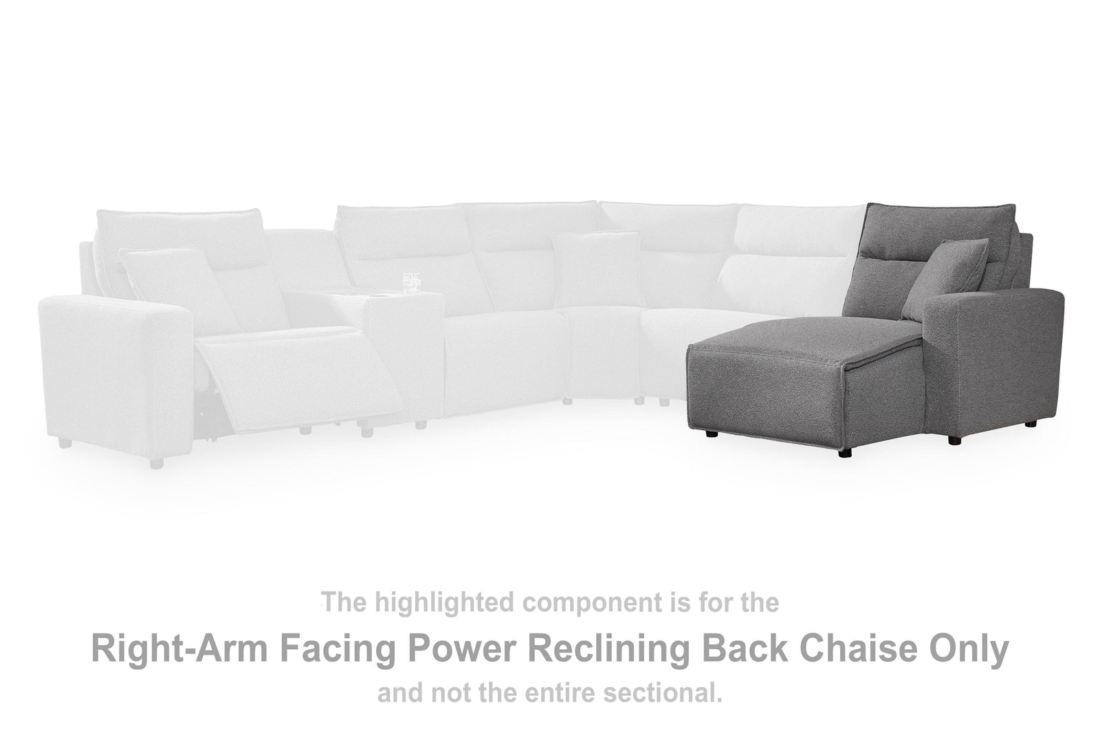 Modmax II Left-Arm Facing Power Reclining Back Chaise (65906-SI) - Image 28
