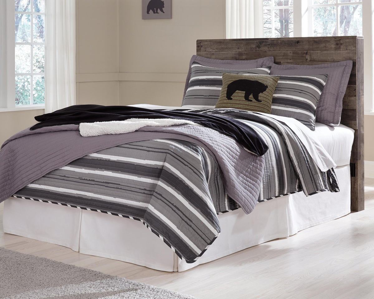 Derekson Panel Headboard, Dresser and Nightstand - Multi Gray  (B200-SI) - Image 6