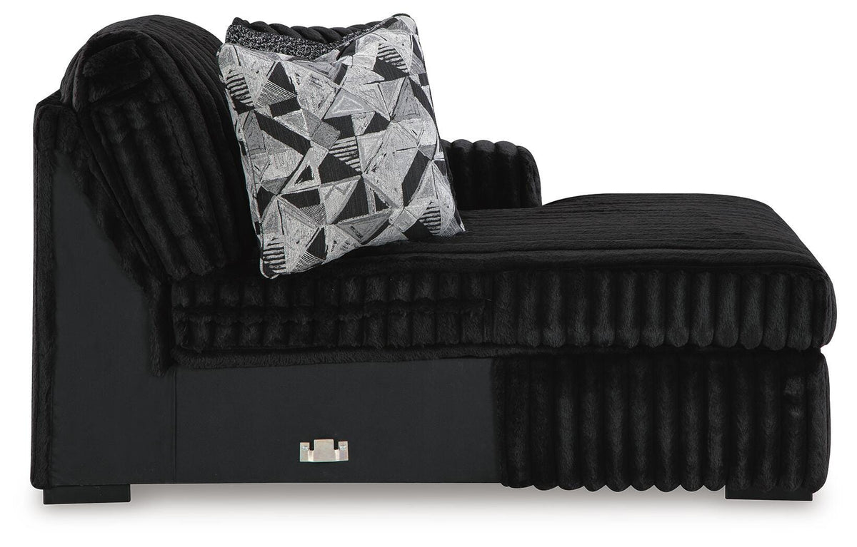 Midnight-Madness 3-Piece Sectional with Chaise (98103-SI) - Image 6