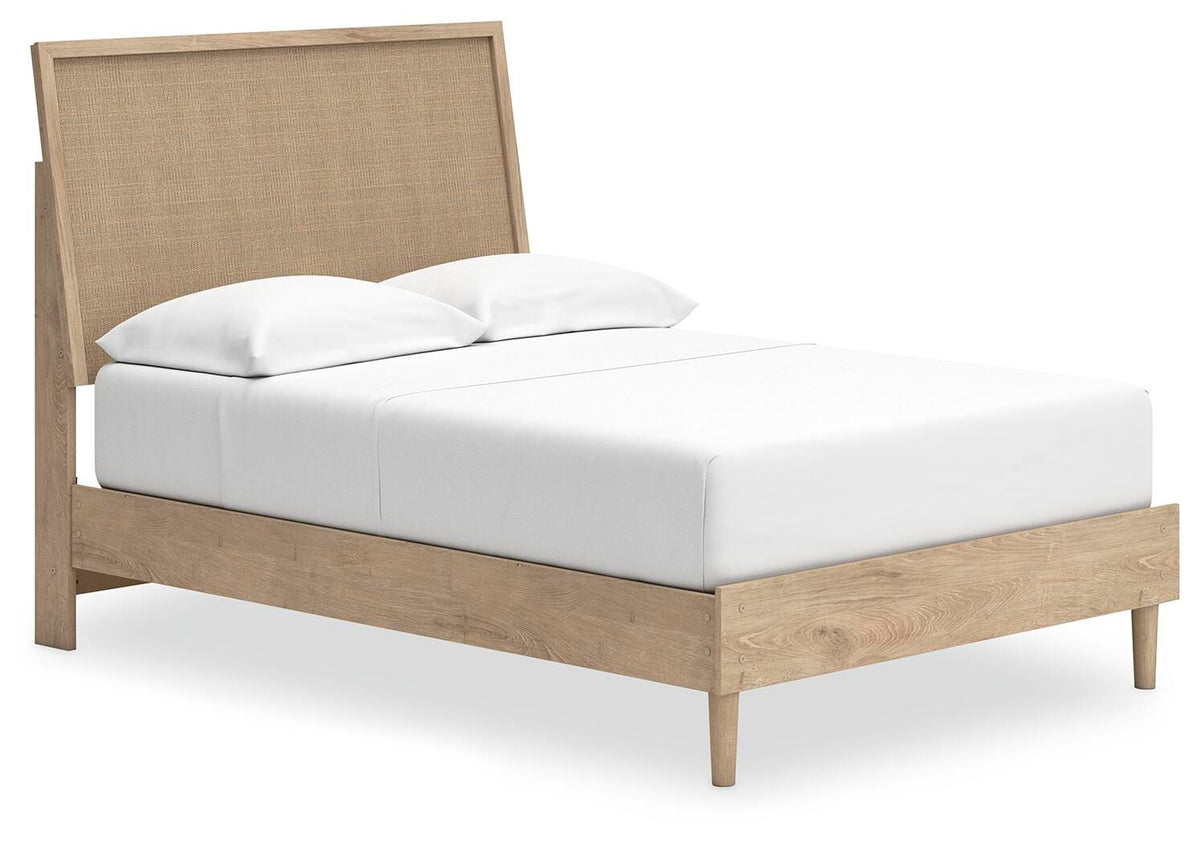 Cielden Panel Bed, Dresser and Mirror - Two-tone  (B1199-SI) - Image 5