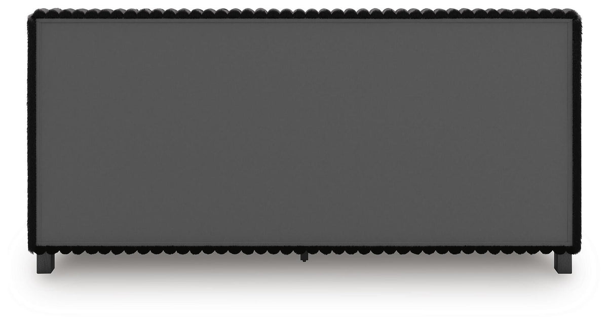 Zuraleus King Upholstered Bed, Dresser, Mirror and 2 Nightstands (PCB3380-SI) - Image 13