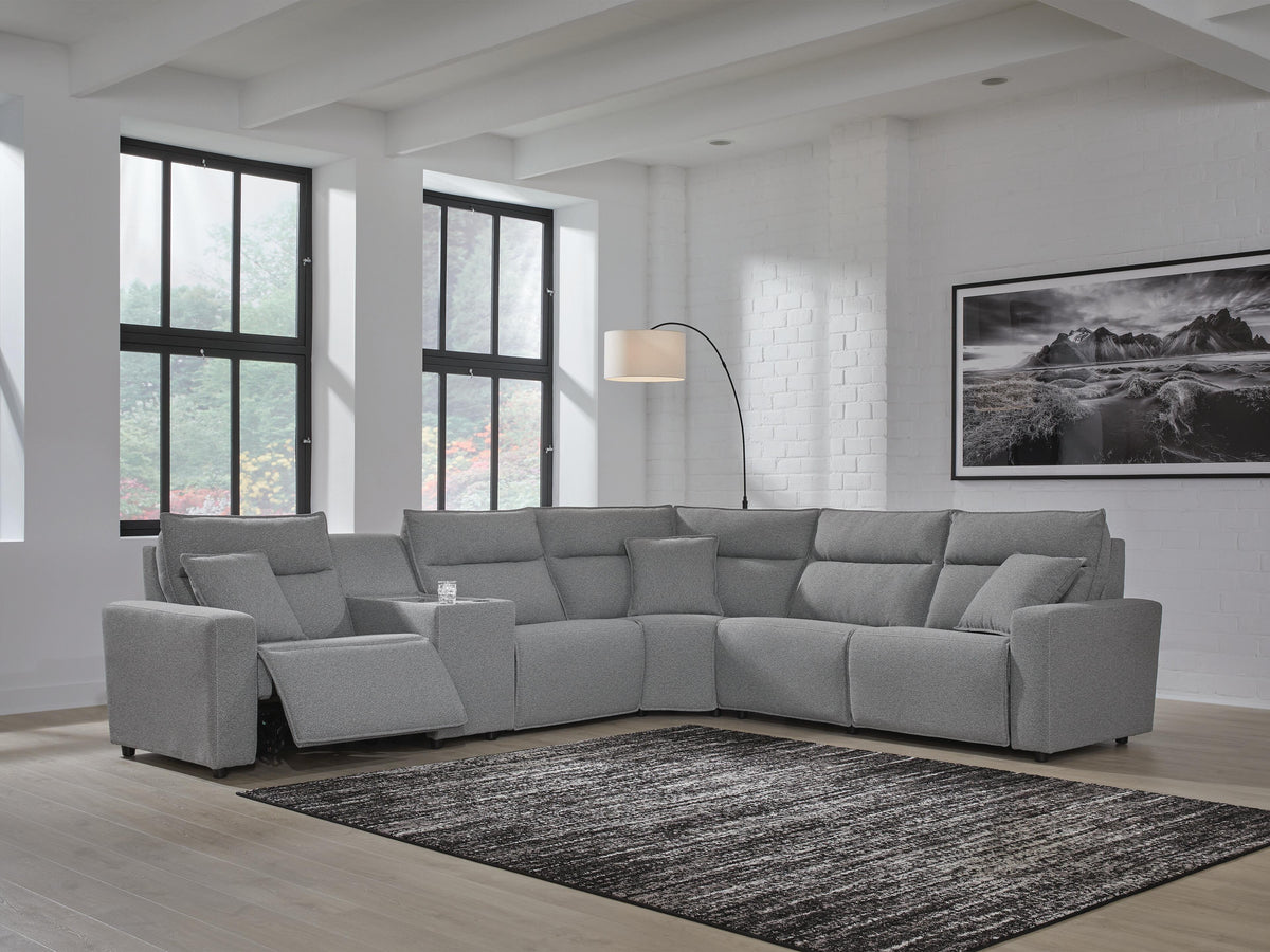 Modmax II 6-Piece Reclining Sectional with Console (65906-SI) - Image 2