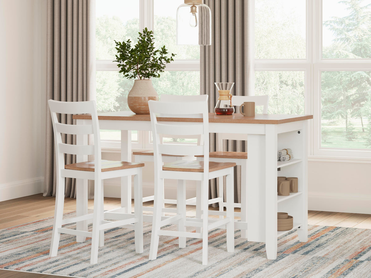 Gesthaven Counter Height Dining Table and 4 Barstools (D398-SI) - Image 4