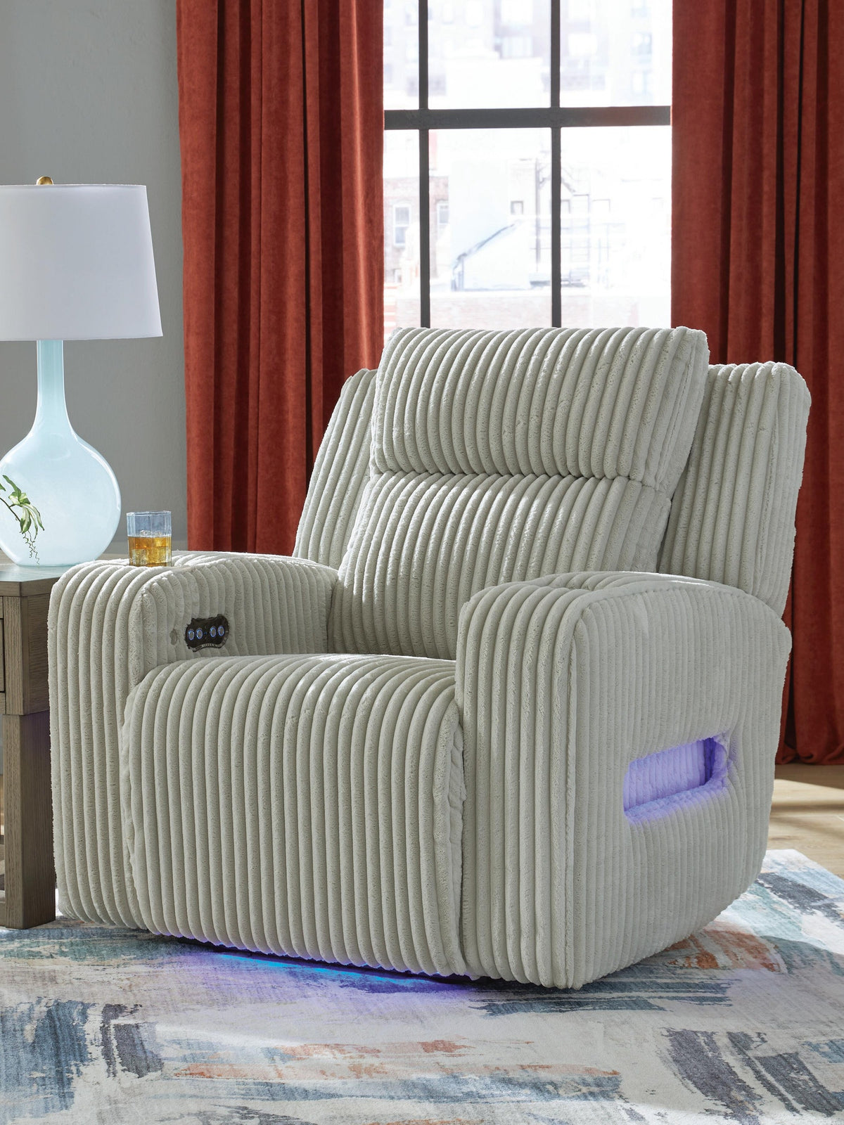 Carvara Power Reclining Loveseat with Console (PC64203-SI) - Image 10