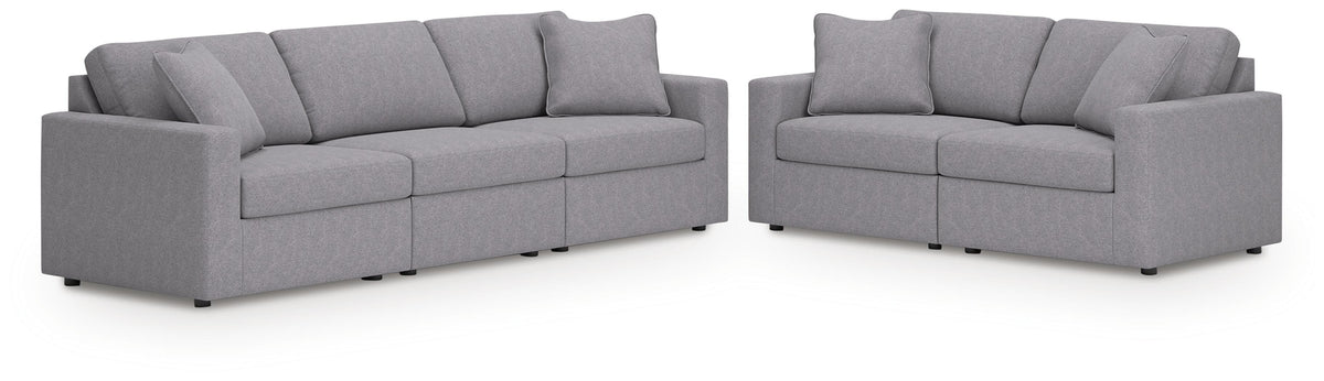 Modmax 3-Piece Sectional Sofa and 2-Piece Sectional Loveseat (92104-SI)