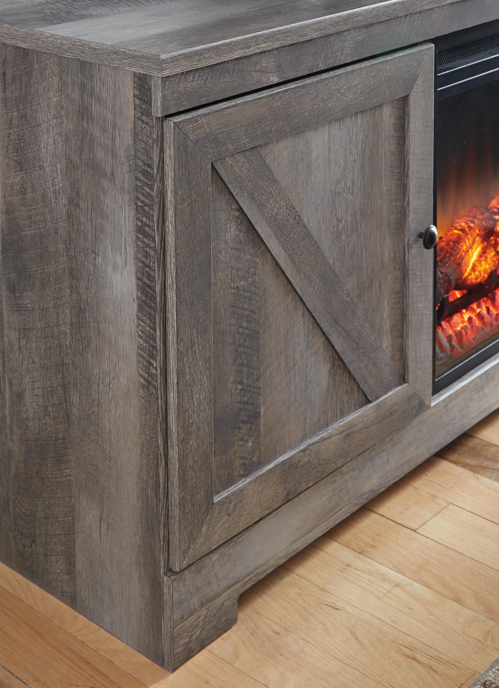 Wynnlow 4-Piece Entertainment Center with Electric Fireplace (W440-SI) - Image 6