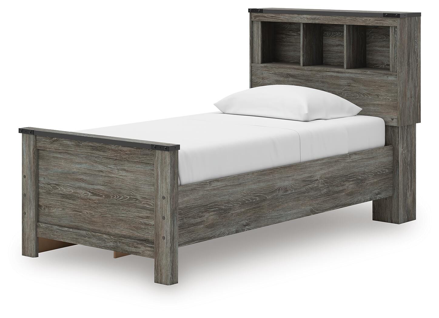Frandern Bookcase Bed with Storage, Dresser and Mirror (B4480-SI) - Image 16