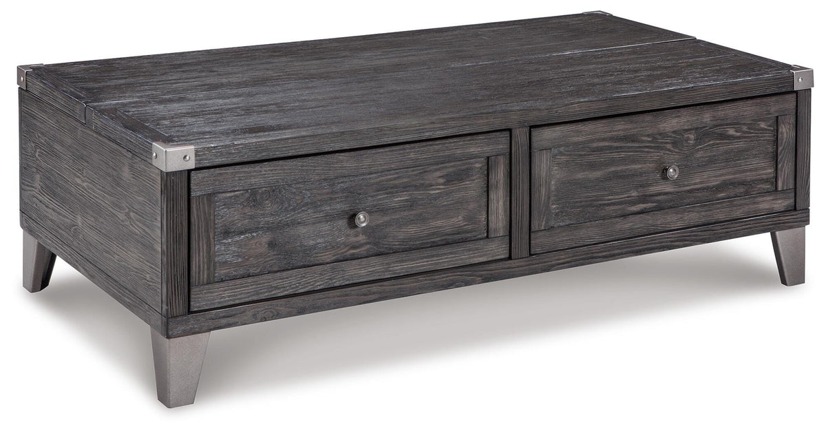 Todoe Coffee Table with Lift Top - Dark Gray  (T901-SI)
