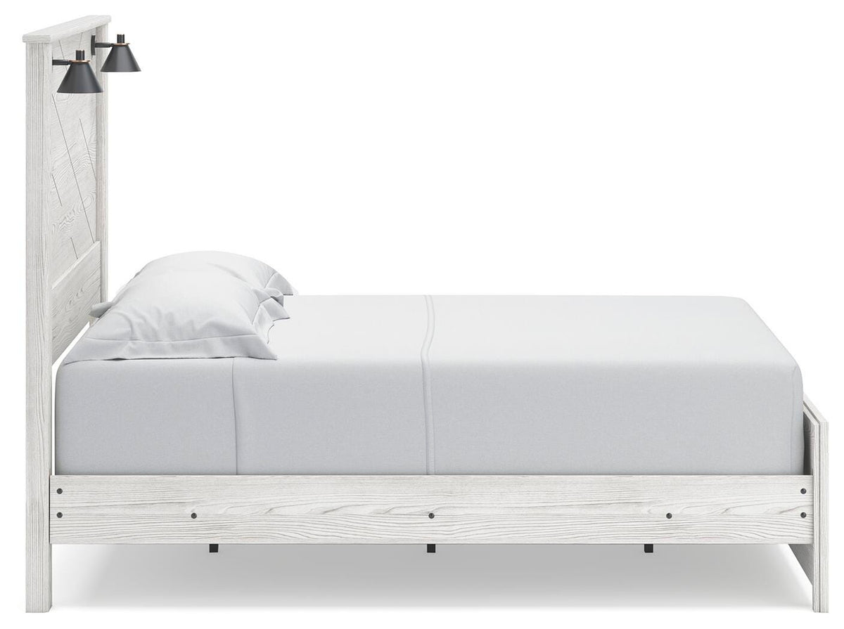 Gerridan Panel Bed, Dresser and Mirror - White/Gray  (B1190-SI) - Image 5