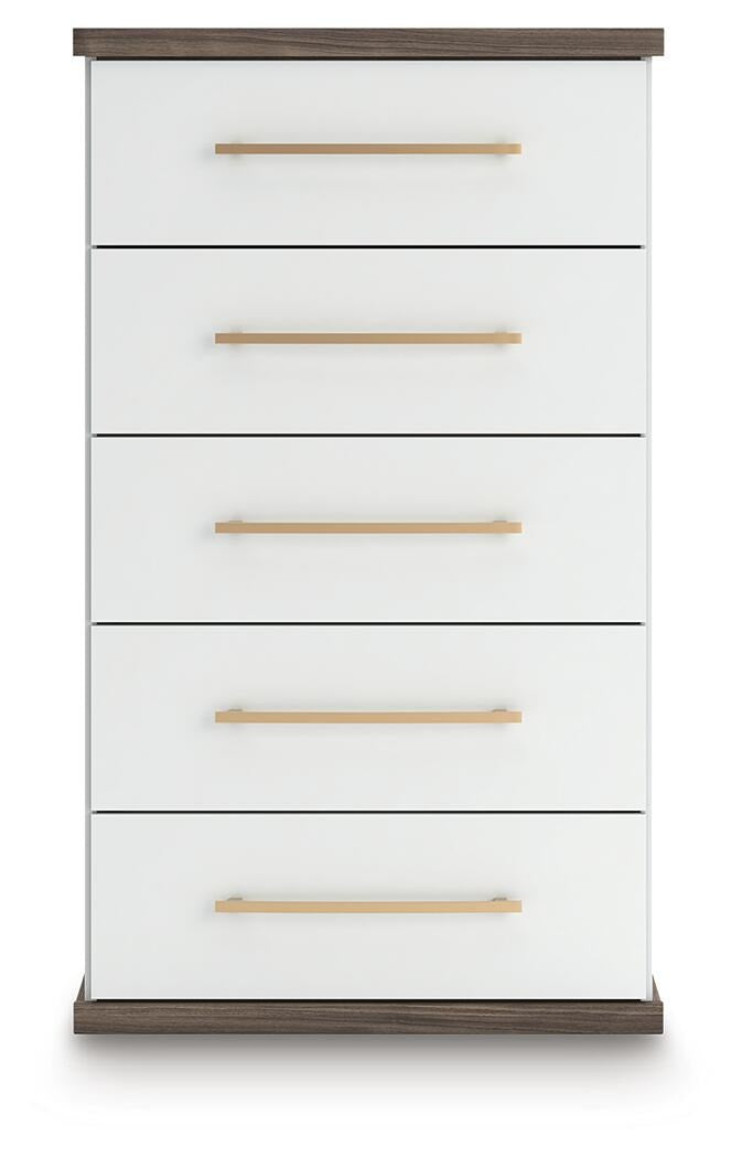 Kendanport King Upholstered Bed, Dresser, Mirror and Chest (PCB1108-SI) - Image 9