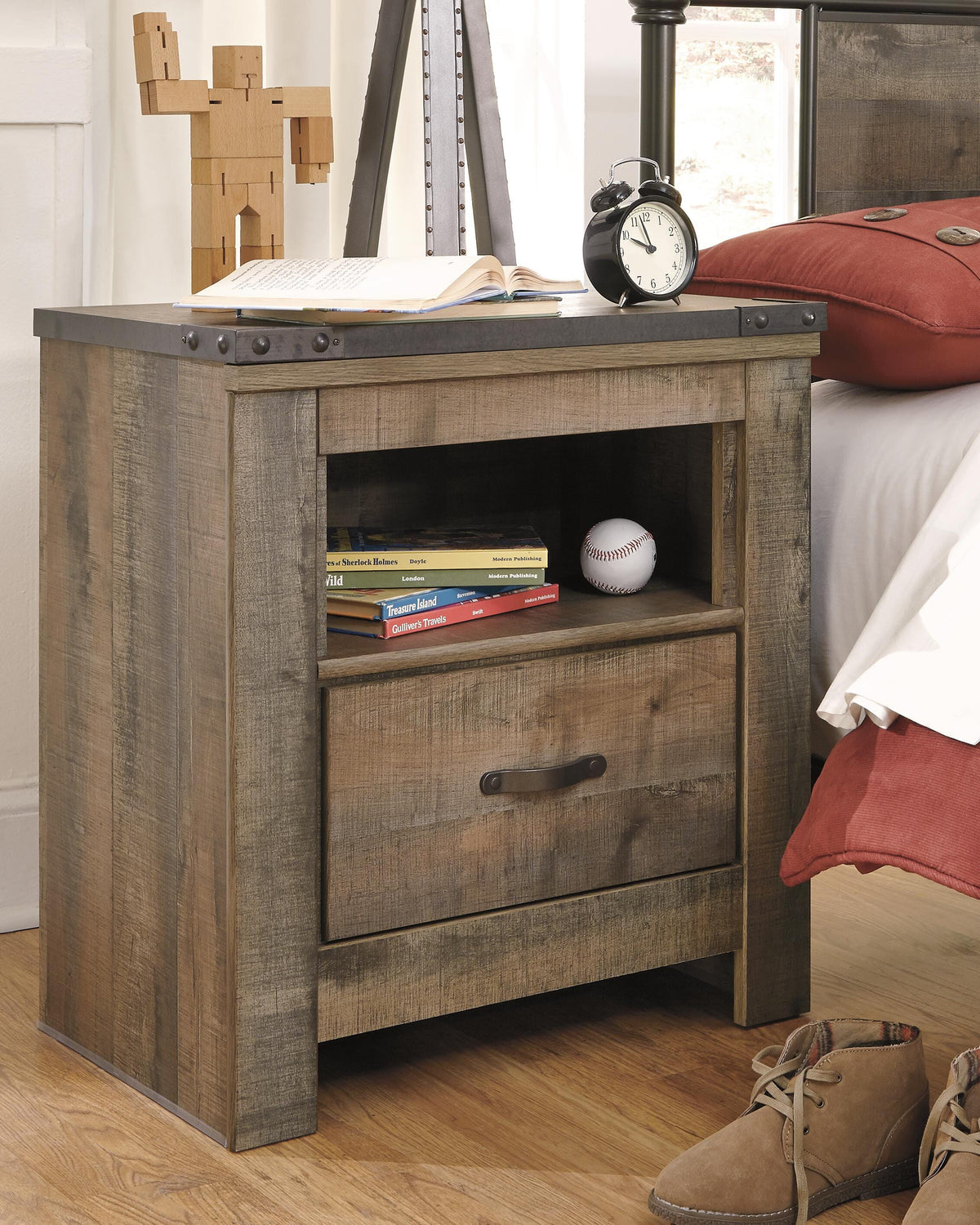Trinell Nightstand - Brown  (B446-SI) - Image 2