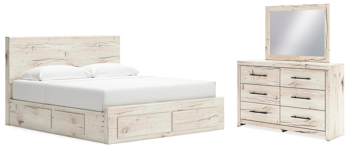 Lawroy Panel Storage Bed, Dresser and Mirror - Light Natural  (B2310-SI) - Image 2