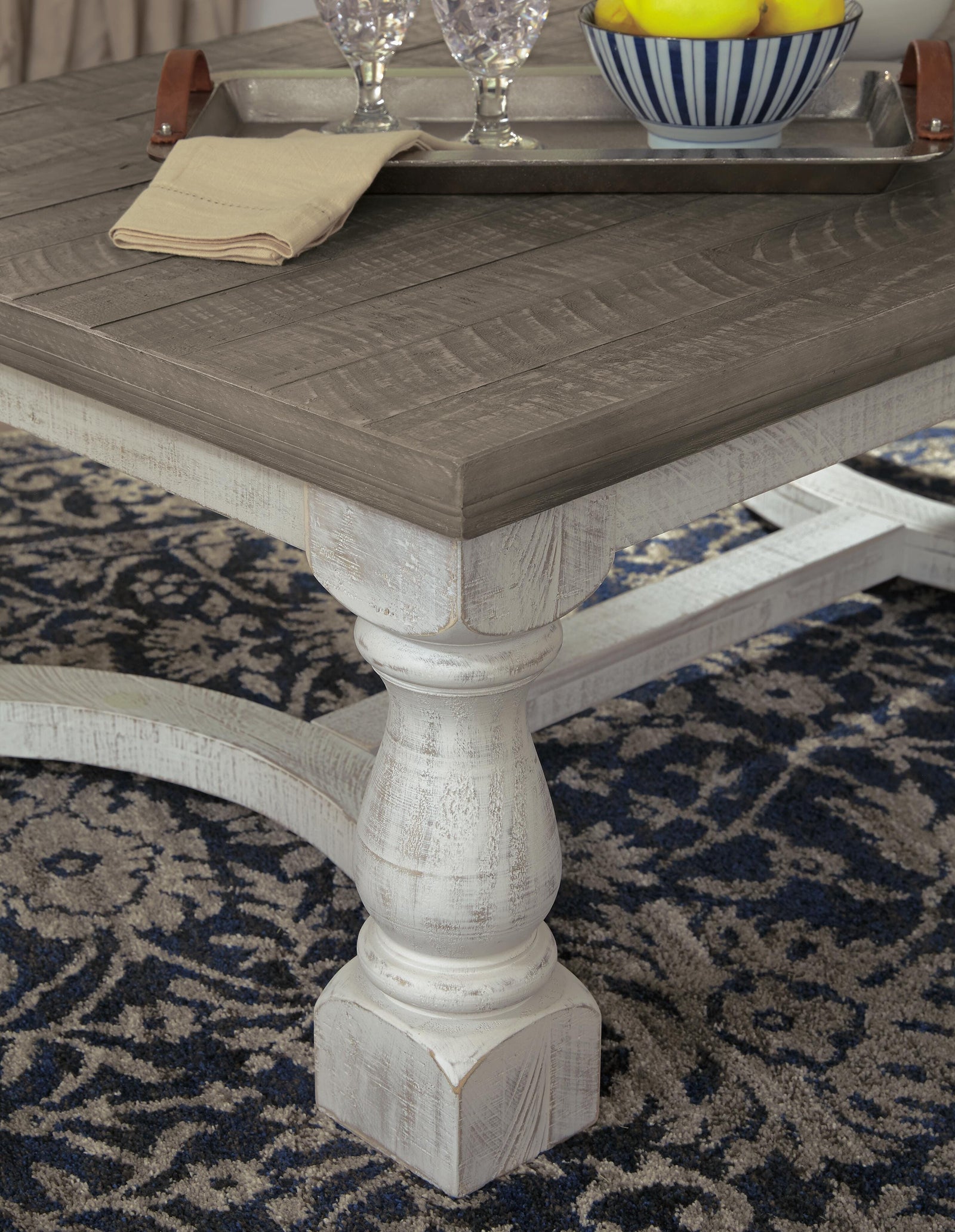 Havalance Coffee Table - Gray/White  (T814-SI) - Image 3