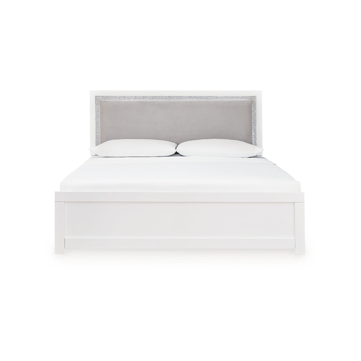 Maeling King Upholstered Panel Bed (PCB1119-SI) - Image 4