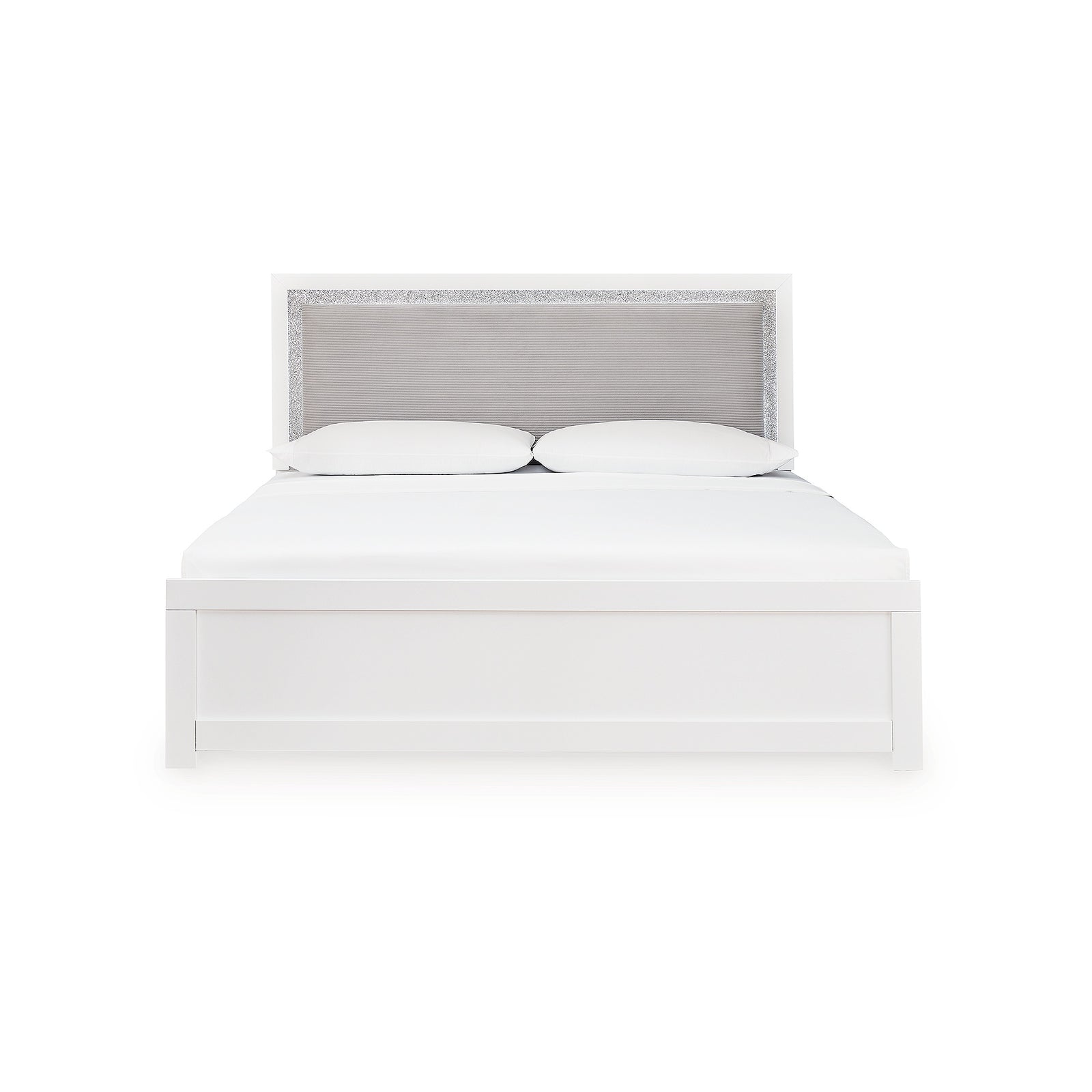 Maeling King Upholstered Panel Bed (PCB1119-SI) - Image 4
