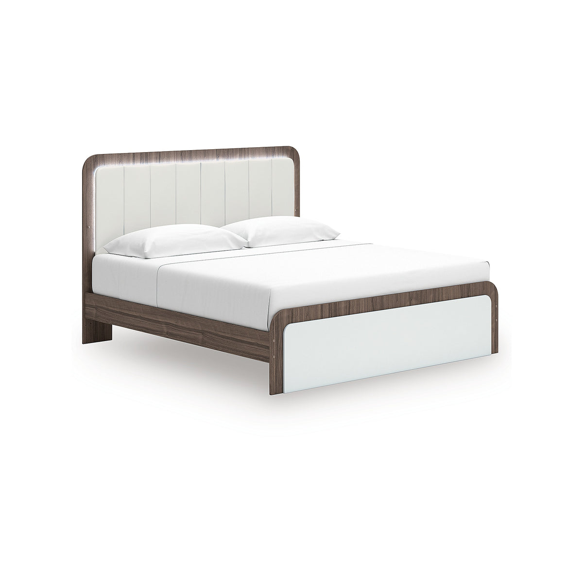 Kendanport King Upholstered Bed, Dresser and Nightstand (PCB1108-SI) - Image 11