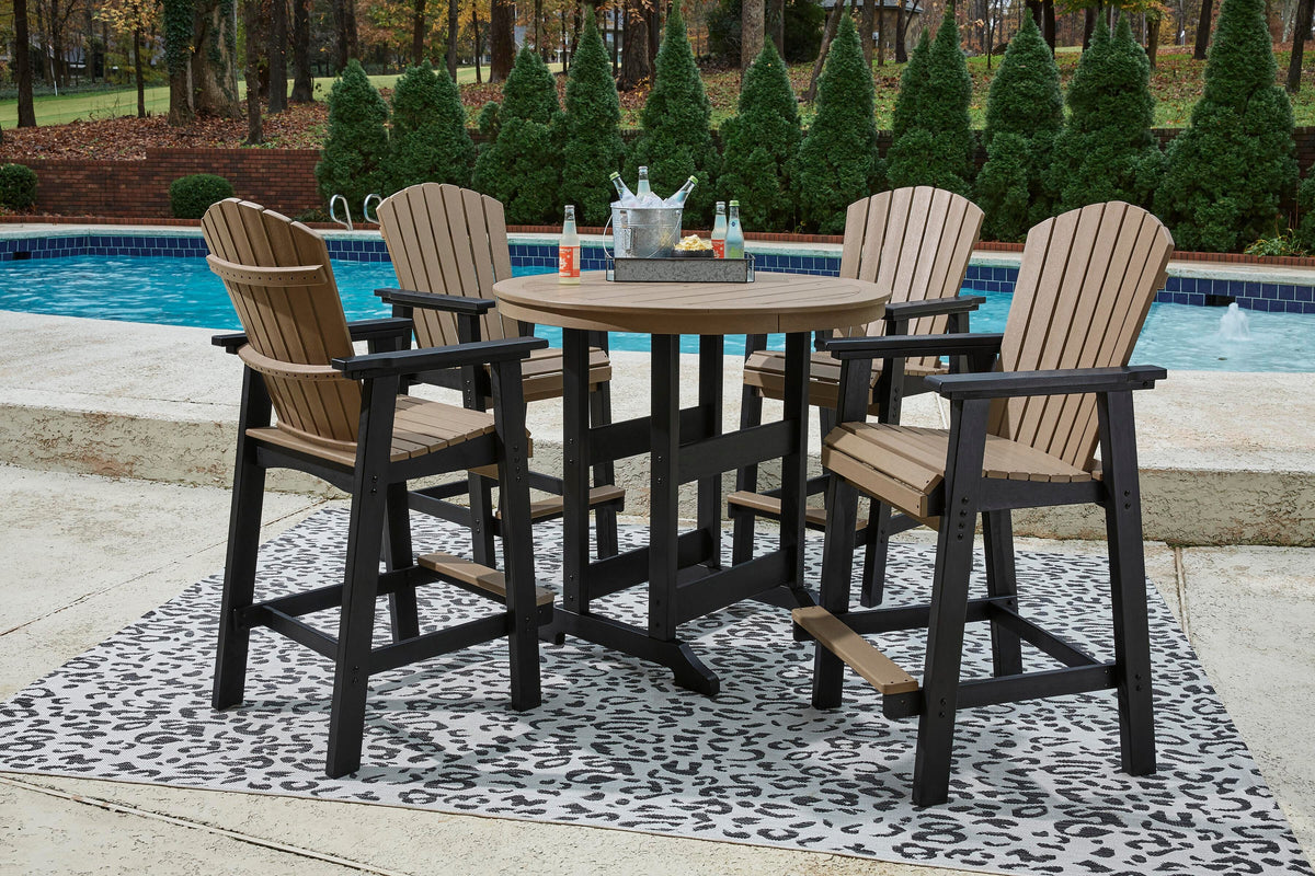 Fairen Trail Outdoor Counter Height Dining Table with 2 Barstools (P211-SI) - Image 5