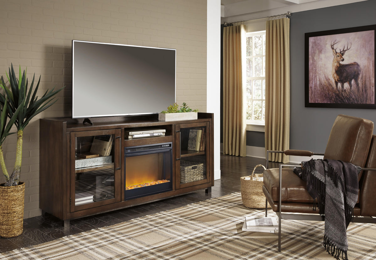 Starmore 70 TV Stand with Electric Fireplace (W633-SI) - Image 9