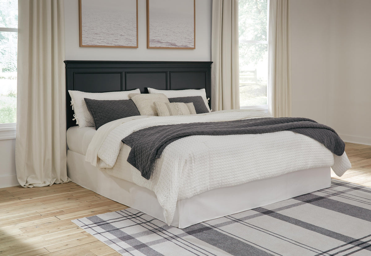 Lanolee Panel Headboard - Black  (B687-SI) - Image 5