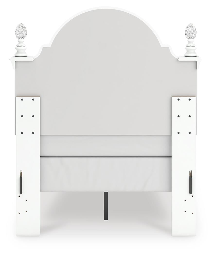 Kozlani Twin Upholstered Panel Bed, Dresser and Mirror (PCB1819-SI) - Image 5
