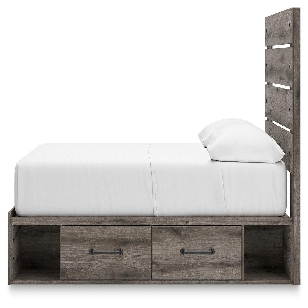 Graystorm Full Panel Bed with Storage (PCB2405-SI) - Image 7