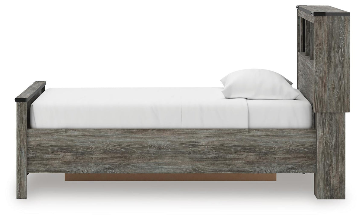 Frandern Bookcase Bed with Storage, Dresser and Mirror (B4480-SI) - Image 15