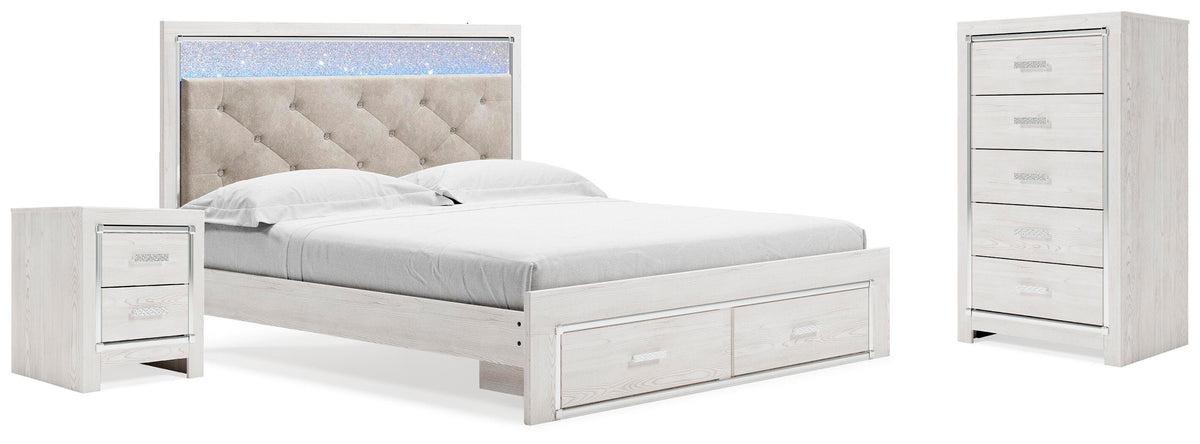 Altyra Storage Bed, Chest and Nightstand - White  (B2640-SI)