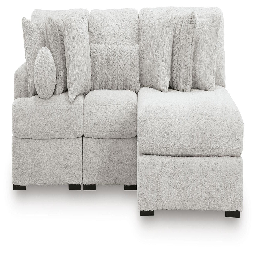 Cuddle Plush 3-Piece Sectional with Chaise (PC59106-SI)