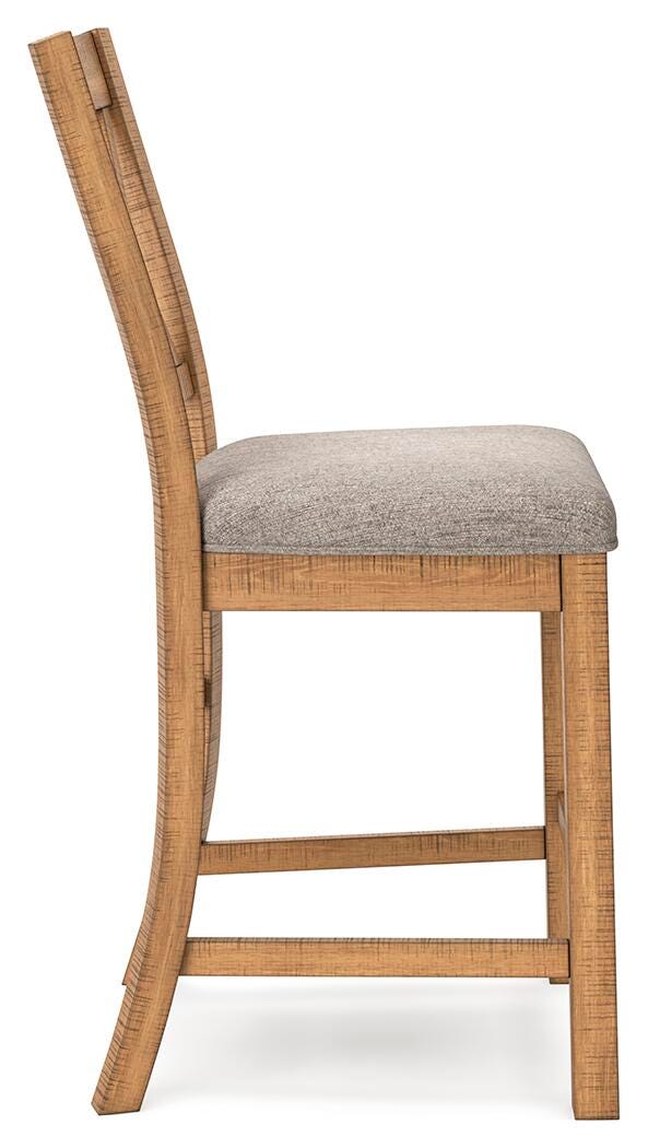 Havonplane Counter Height Dining Table, 6 Barstools and Bench (D773-SI) - Image 18