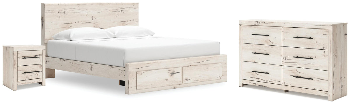 Lawroy Storage Bed, Dresser and Nightstand - Light Natural  (B2310-SI)