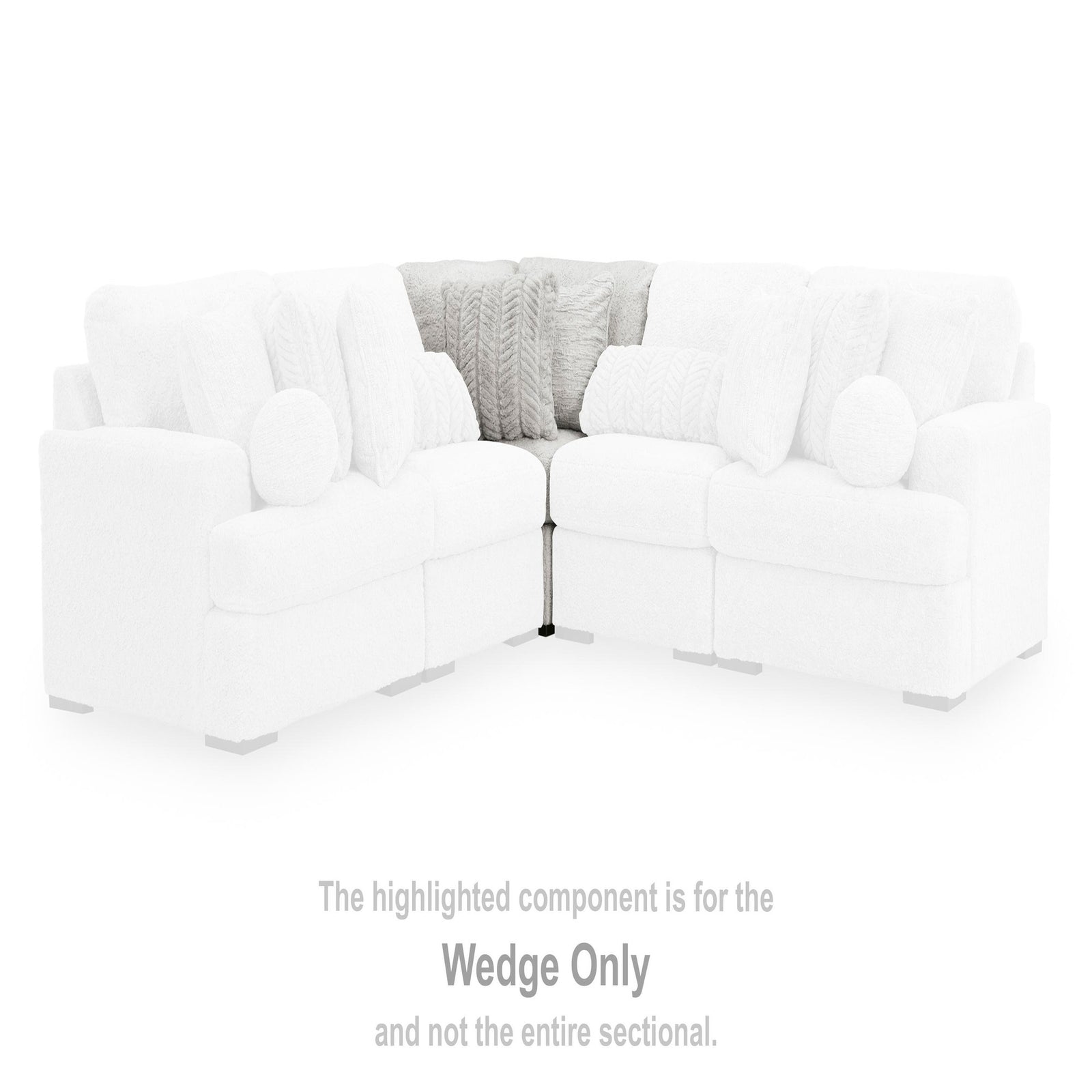 Cuddle Plush Oversized Armless Chaise (PC59106-SI) - Image 27