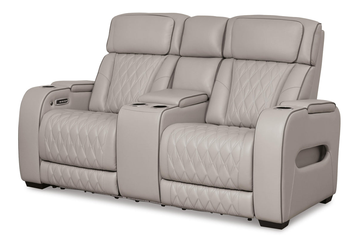 Boyington Power Reclining Loveseat with Console (U27105-SI) - Image 3