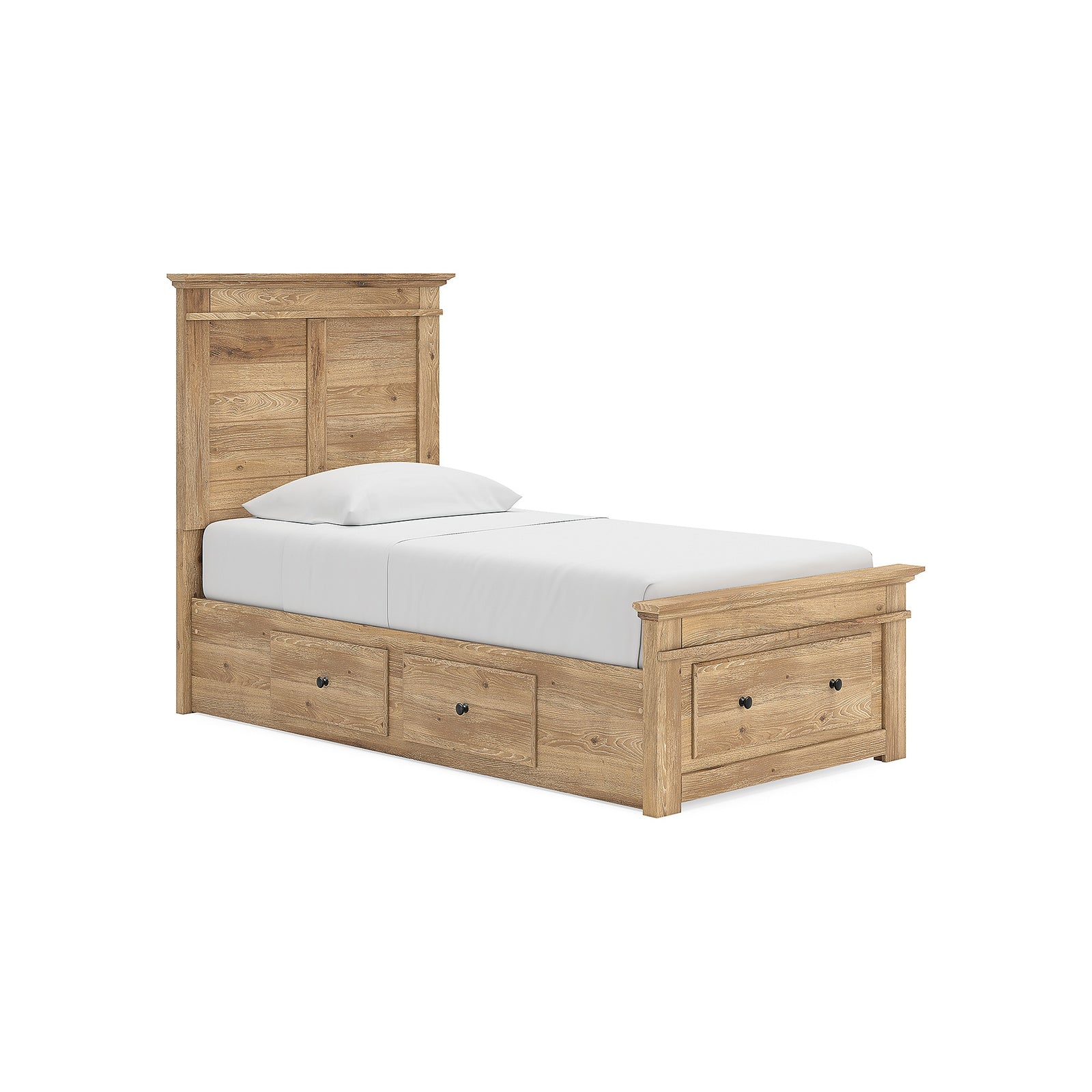 Makidern Twin Panel Storage Bed (PCB1170-SI)