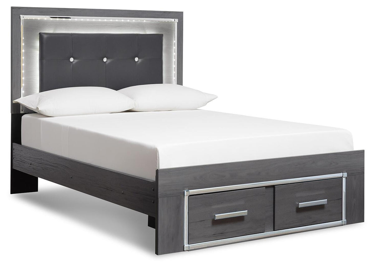 Lodanna Storage Bed, Dresser, Mirror, Chest and Nightstand (B214-SI) - Image 4
