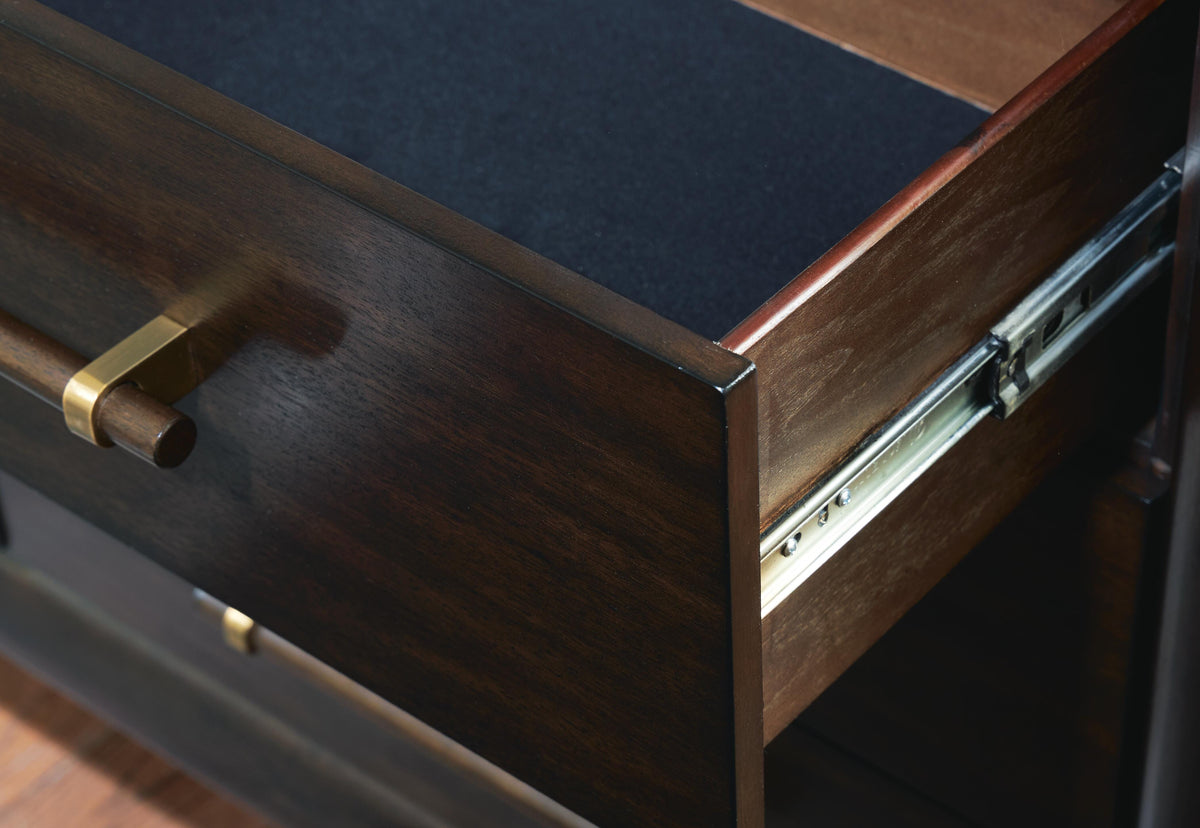 Dantenton Dresser - Merlot  (B611-SI) - Image 5