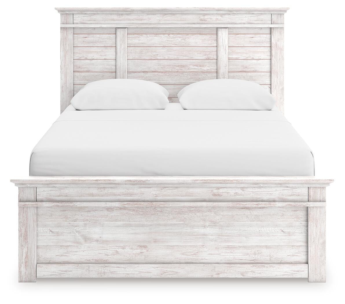 Makidern Queen Panel Bed with Storage, Dresser and Mirror (PCB1171-SI) - Image 9