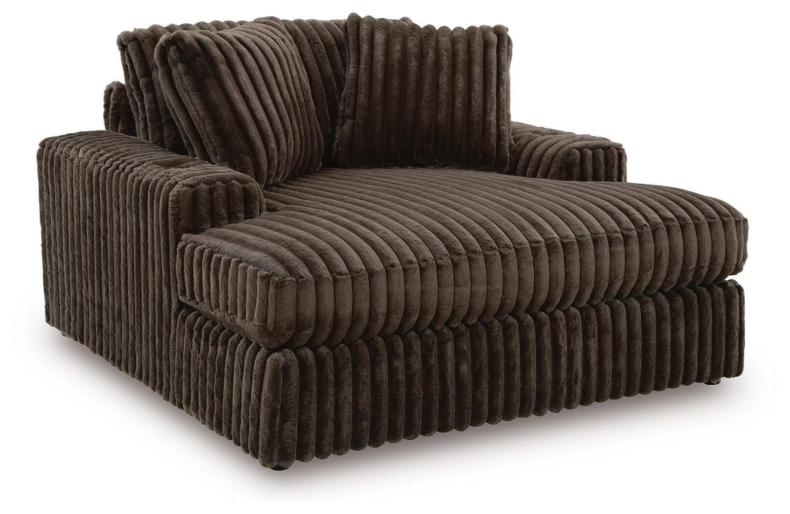 Midnight-Madness Loveseat, Oversized Chaise and Ottoman (98104-SI) - Image 5