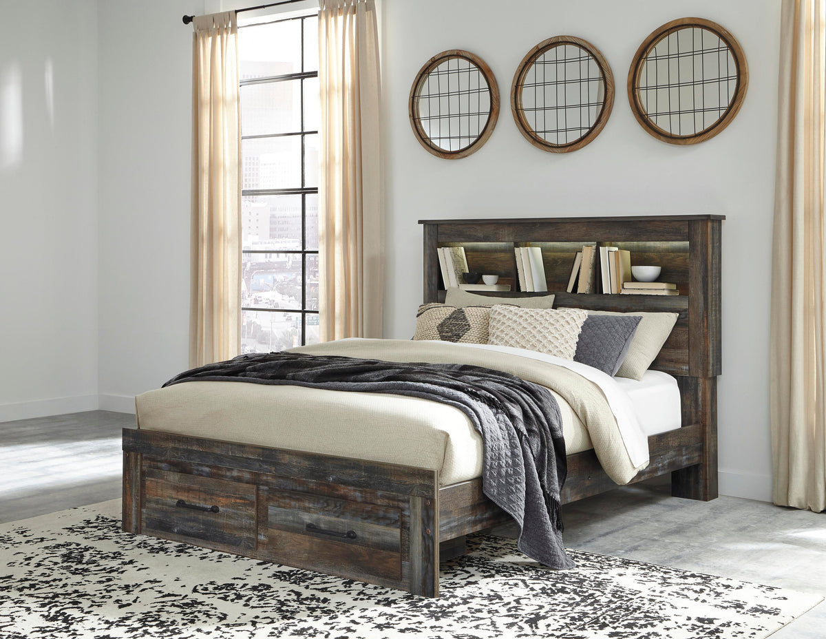 Drystan Bookcase Storage Bed, Dresser and Mirror (B211-SI) - Image 6