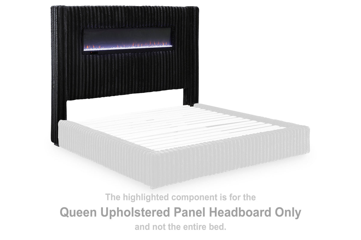 Tayleena King Upholstered Panel Headboard (PCB620-SI)